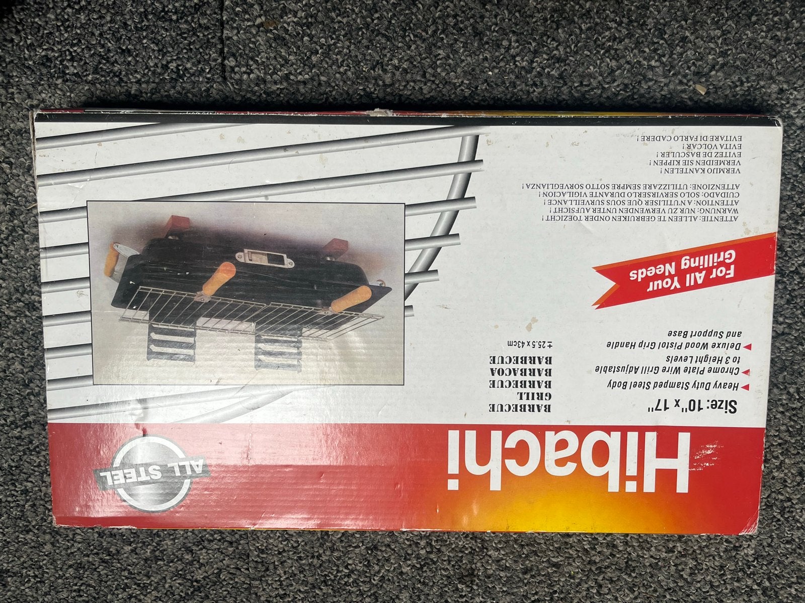 Nieuwe Hibachi Houtskool BBQ in verpakking, Tuin en Terras, Houtskoolbarbecues, Ophalen of Verzenden, Nieuw