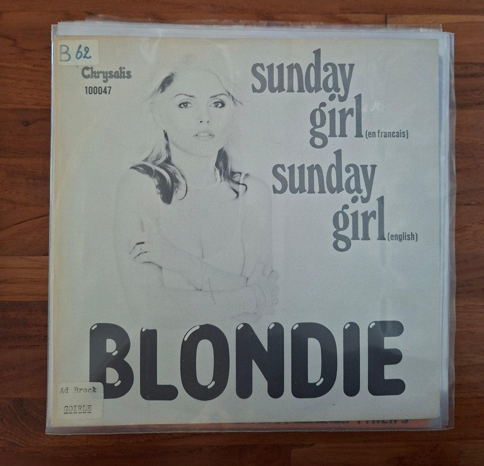 Blondie - Sunday girl - Single is TOP, Cd's en Dvd's, Ophalen of Verzenden, Gebruikt, 7 inch, Pop