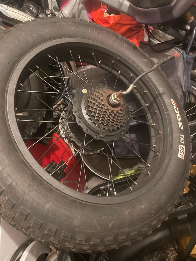 fatbike v20 v8 velg  motor+,250 watt, Ophalen of Verzenden, Fatbike, Motor