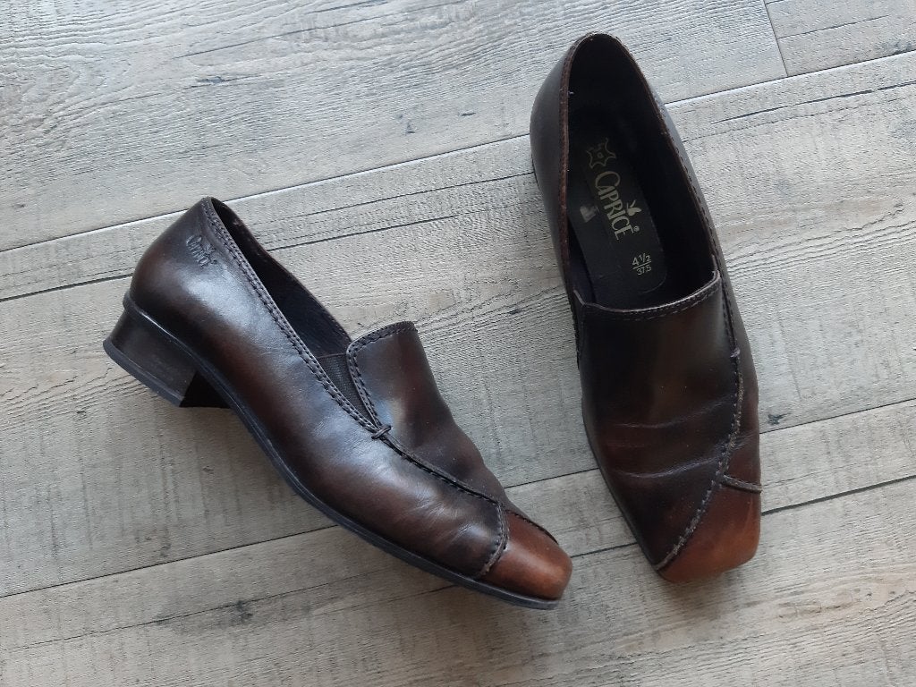 bruin gevlamde schoenen Caprice maat 4,5 / maat 37,5, Kleding | Dames, Schoenen, Ophalen, Schoenen met lage hakken, Bruin, Zo goed als nieuw