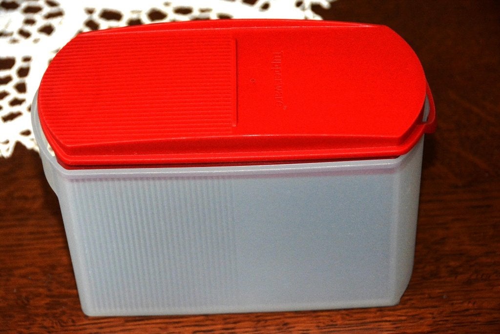 Tupperware  ruimtespaarder bus, Gebruikt, Met deksel, Ophalen of Verzenden, 1000 ml