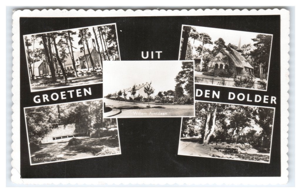 Den Dolder, Groeten uit Den Dolder - Opruimingskaart, Ophalen of Verzenden, 1940 tot 1960, Gelopen, Utrecht