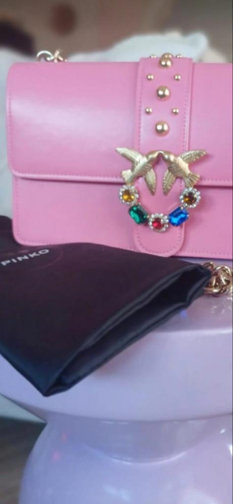 Pinko tas, Sieraden, Tassen en Uiterlijk, Ophalen of Verzenden, Gebruikt, Roze, Schoudertasje