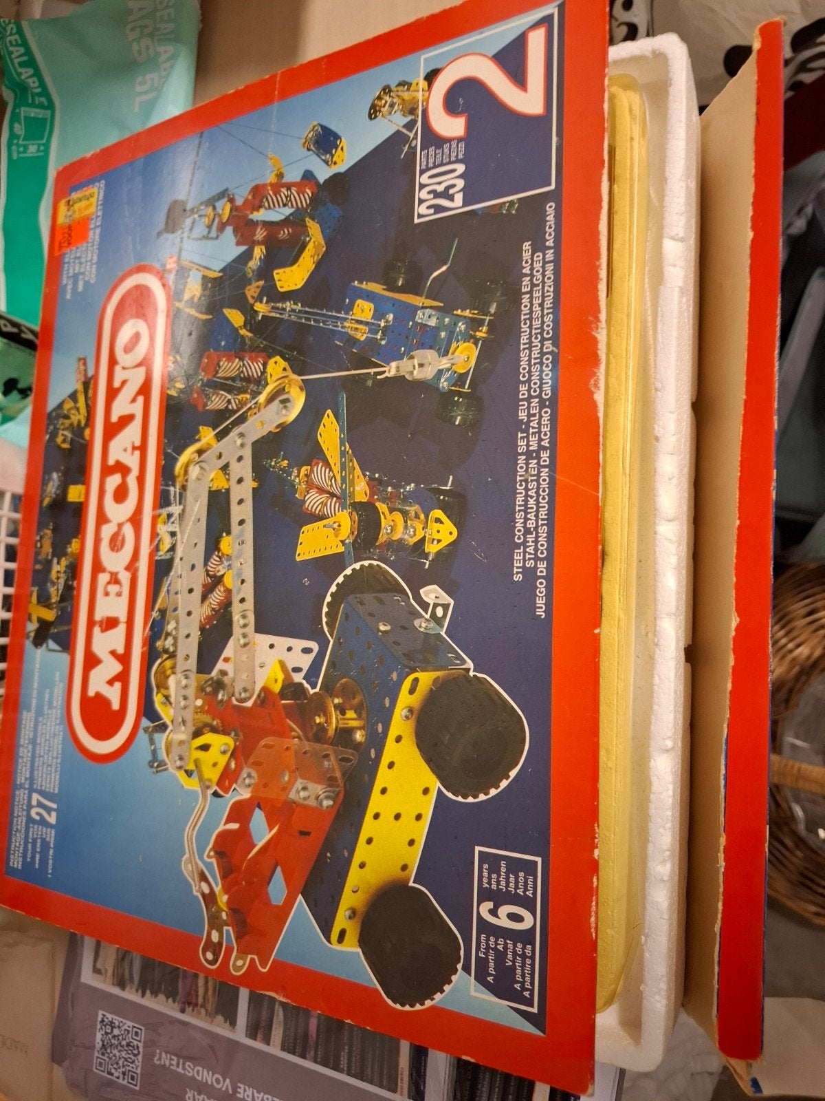 Meccano 230 met motor en handleiding, Ophalen of Verzenden