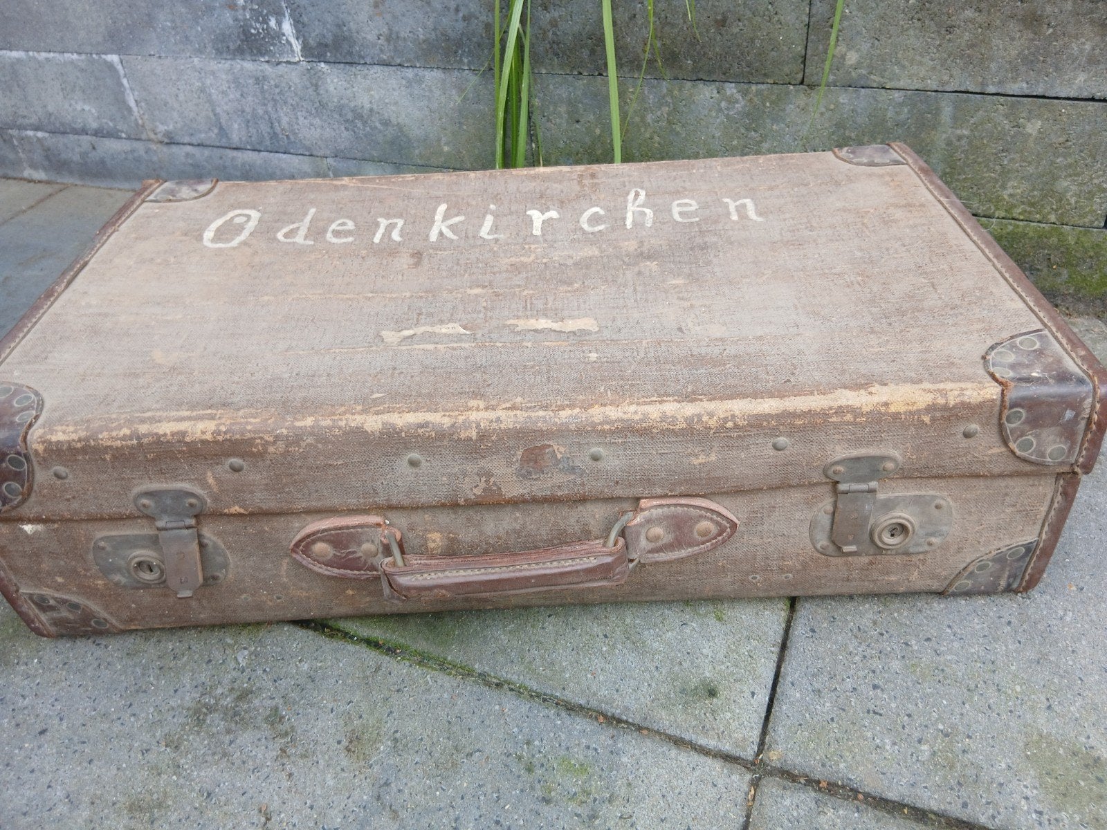 - Antieke Reiskoffer, Overige materialen, Gebruikt, Ophalen of Verzenden, 70 cm of meer