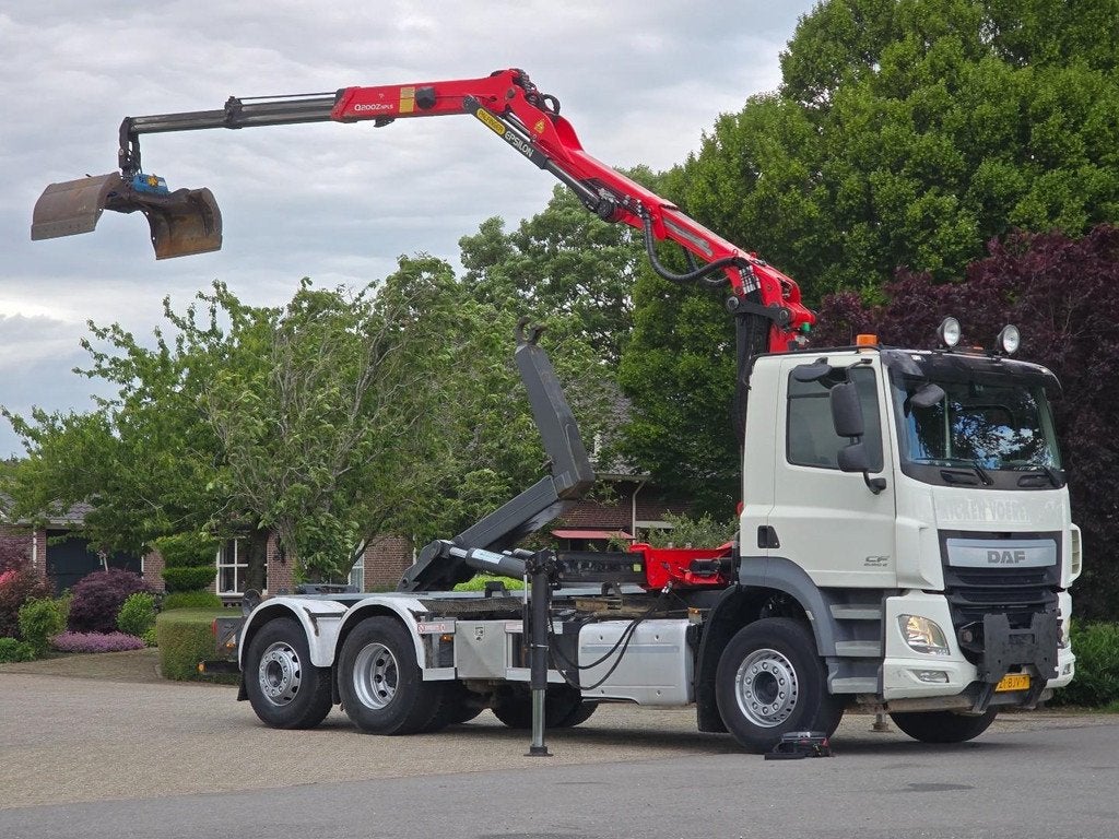 DAF CF 410 FAN PALFINGER Z-KRAAN 20TM! AFSTANDSBEDIENING!HAA, Auto's, Vrachtwagens, Overige kleuren, Diesel, 2 stoelen, DAF