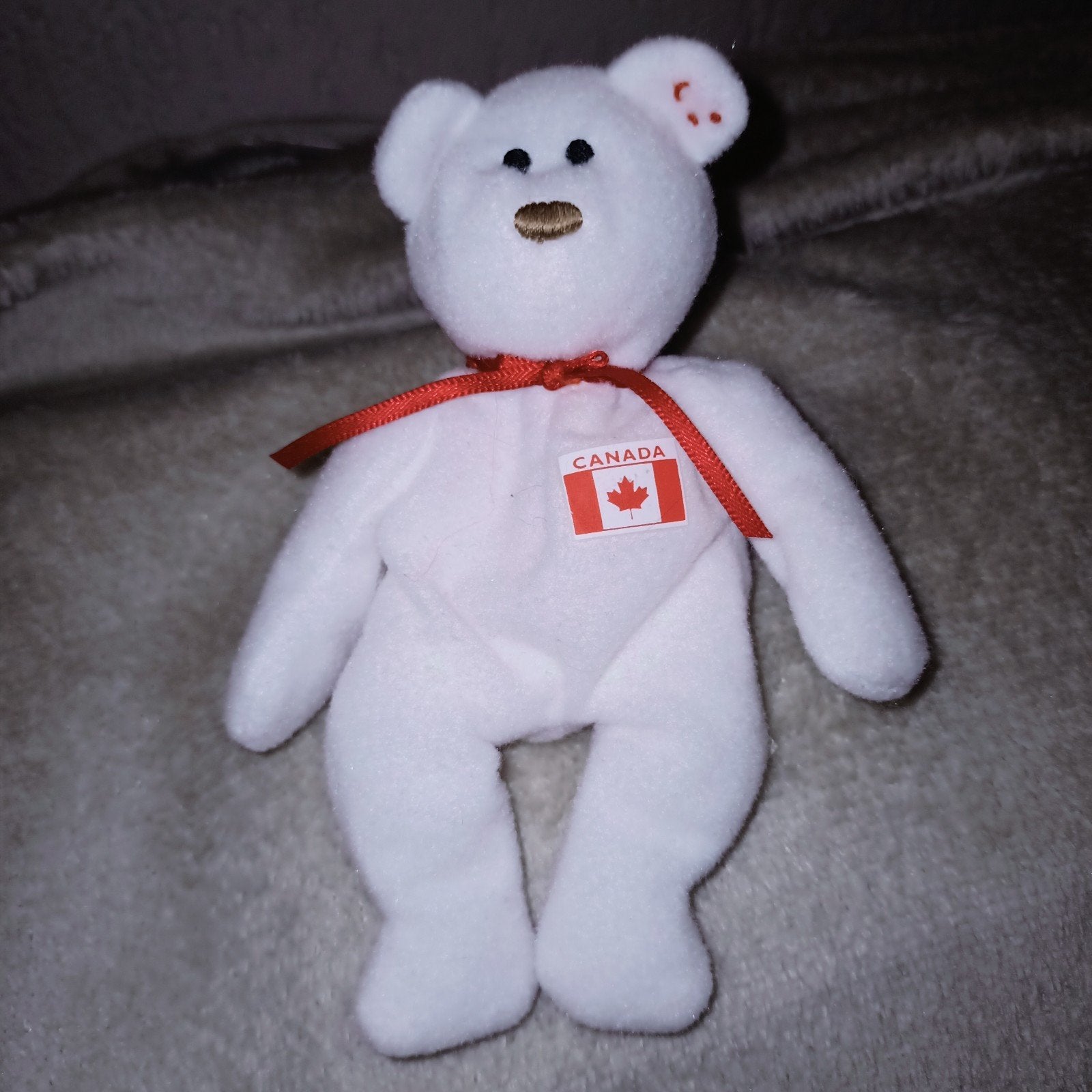 Ty beanie teenie baby Maple. McDonald's. Canada. Vintage, Kinderen en Baby's, Speelgoed | Knuffels en Pluche, Gebruikt, Beer, Wasbaar