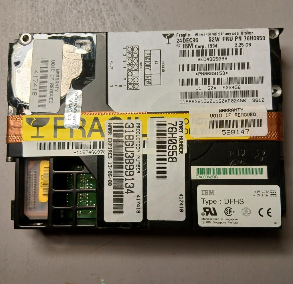 4 oude scsi hdd's, Ophalen of Verzenden, Desktop, USB