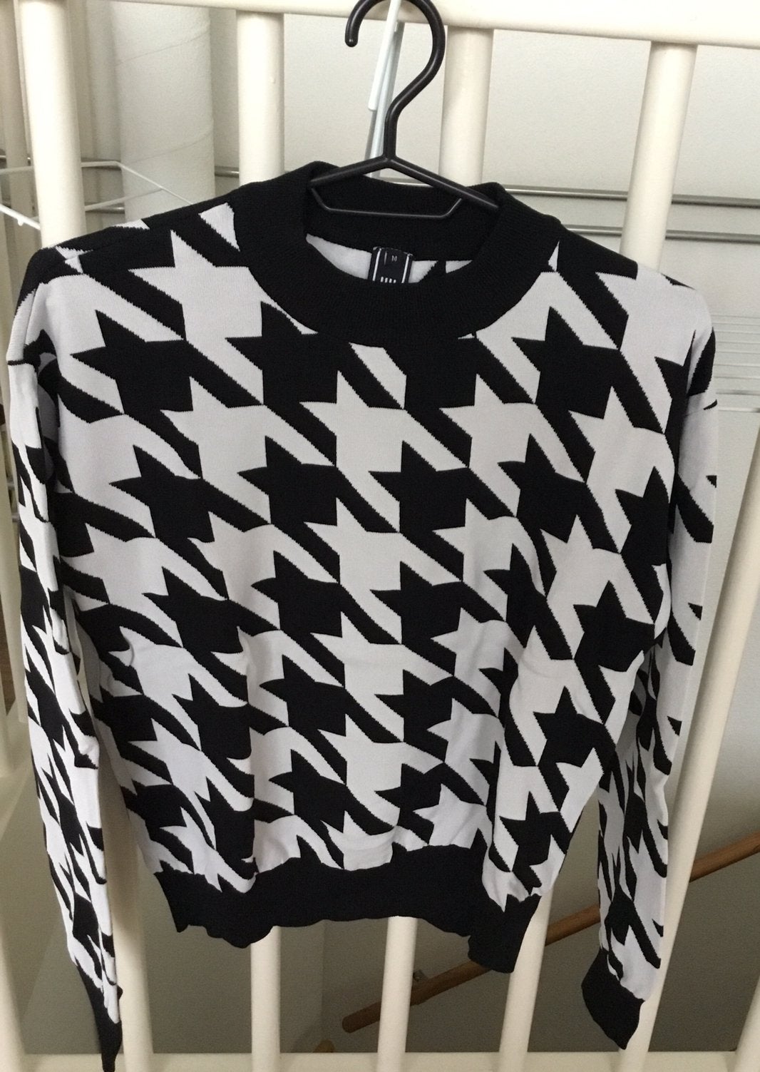 Mooie trui sweater Amy & Ivy The Sting pied de poule maat M, Ophalen of Verzenden, Zo goed als nieuw, Maat 38/40 (M), Zwart