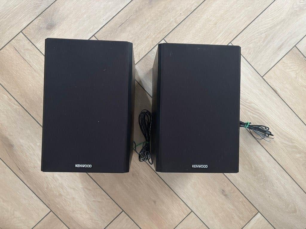 Kenwood 50W 6Ohm Speakers – set van 2, Inclusief kabels, Zo goed als nieuw, Minder dan 60 watt, Boekenplank luidspreker