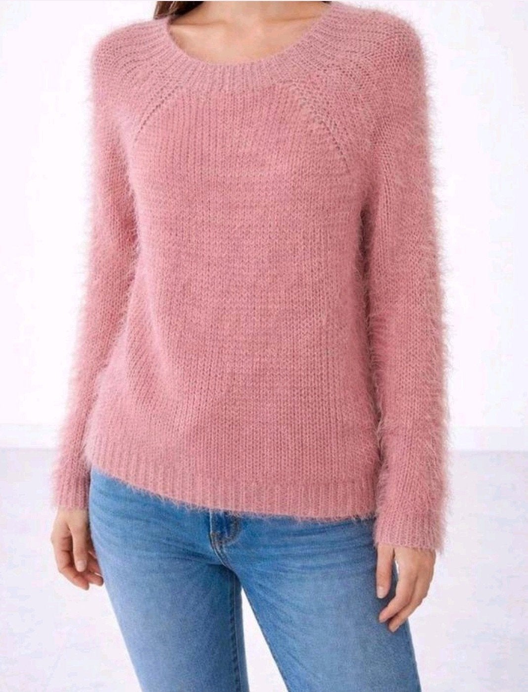 Pink Lady Italiaanse Fuzzy Trui Oudroze – Maat M – Zacht & W, Maat 38/40 (M), Ophalen of Verzenden, Zo goed als nieuw, Roze