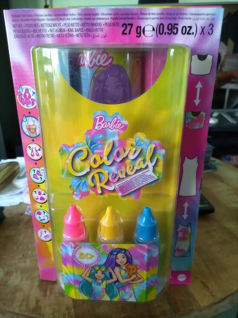 Barbie color Reveal Tie Dye Maker. Barbiepop., Kinderen en Baby's, Speelgoed | Poppen, Ophalen of Verzenden, Nieuw, Barbie