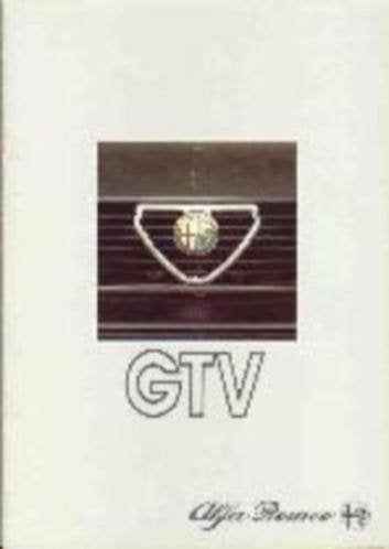 Alfa Romeo GTV of GTV 2.0 brochure/autofolder '82 - '86, Ophalen of Verzenden, Zo goed als nieuw, Alfa Romeo