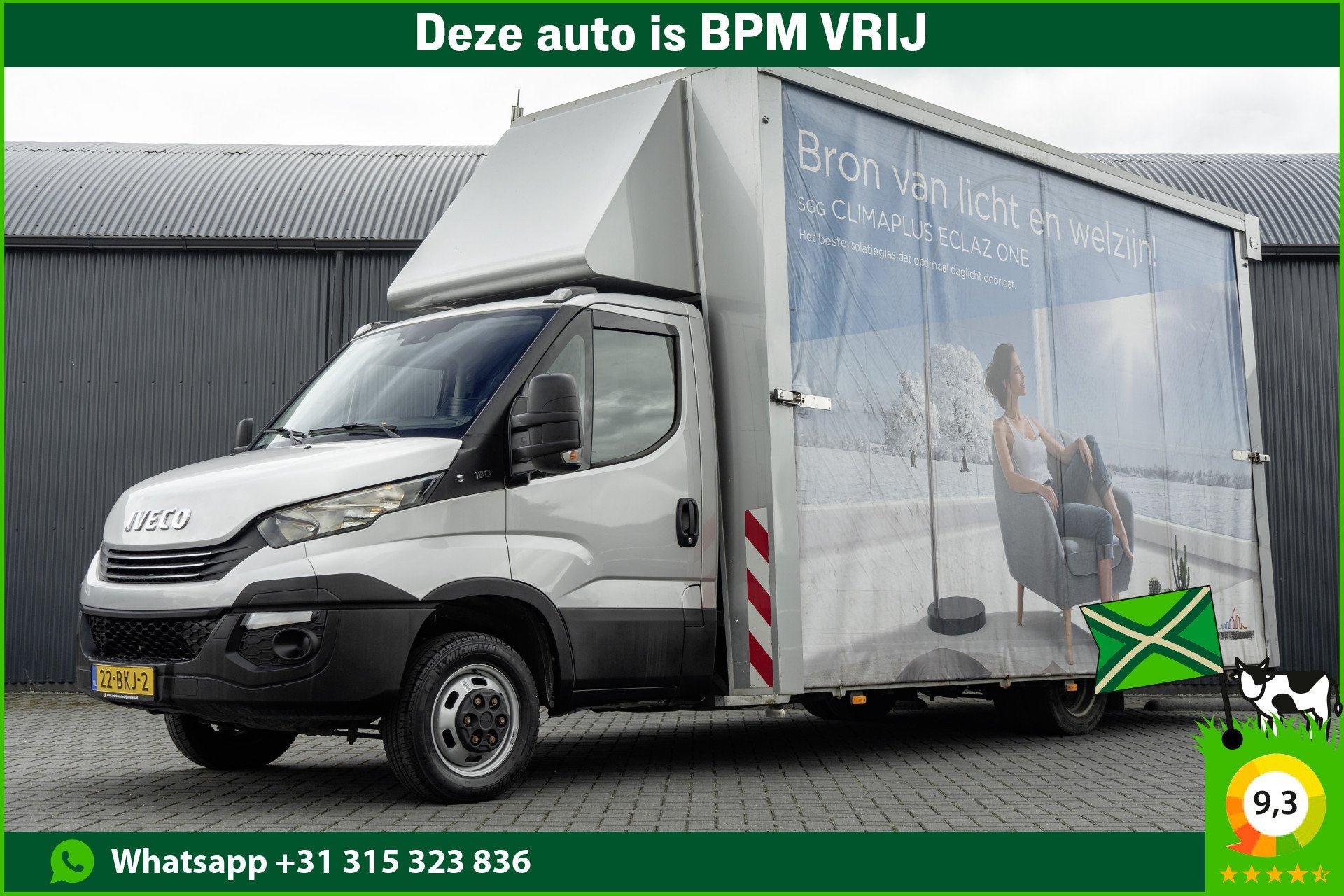 Iveco Daily 50C18 | Glasresteel | Automaat | 180 PK | Camera, Automaat, Gebruikt, Euro 6, 4 cilinders