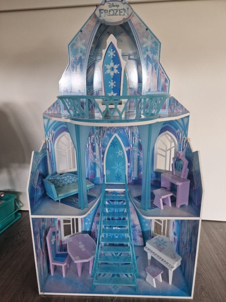 Kidkraft Disney Frozen Ice Kasteel met meubels, Ophalen, Zo goed als nieuw, Hout