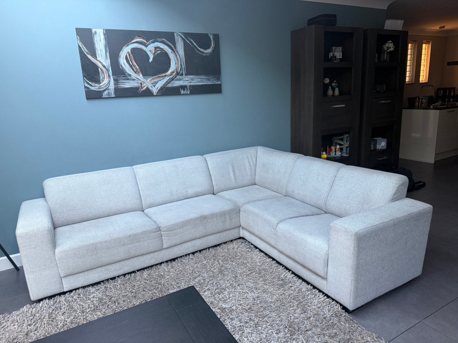 Hoekbank van de Bommel meubelen - 260x220 cm, Huis en Inrichting, Banken | Bankstellen, Ophalen, 250 tot 300 cm, Gebruikt, Hoekbank