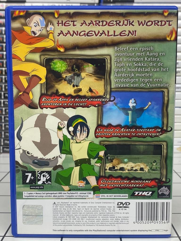 Avatar De Brandende Aarde - PS2 PlayStation 2 Game - THQ, Avontuur en Actie, Gebruikt, 1 speler, Ophalen of Verzenden