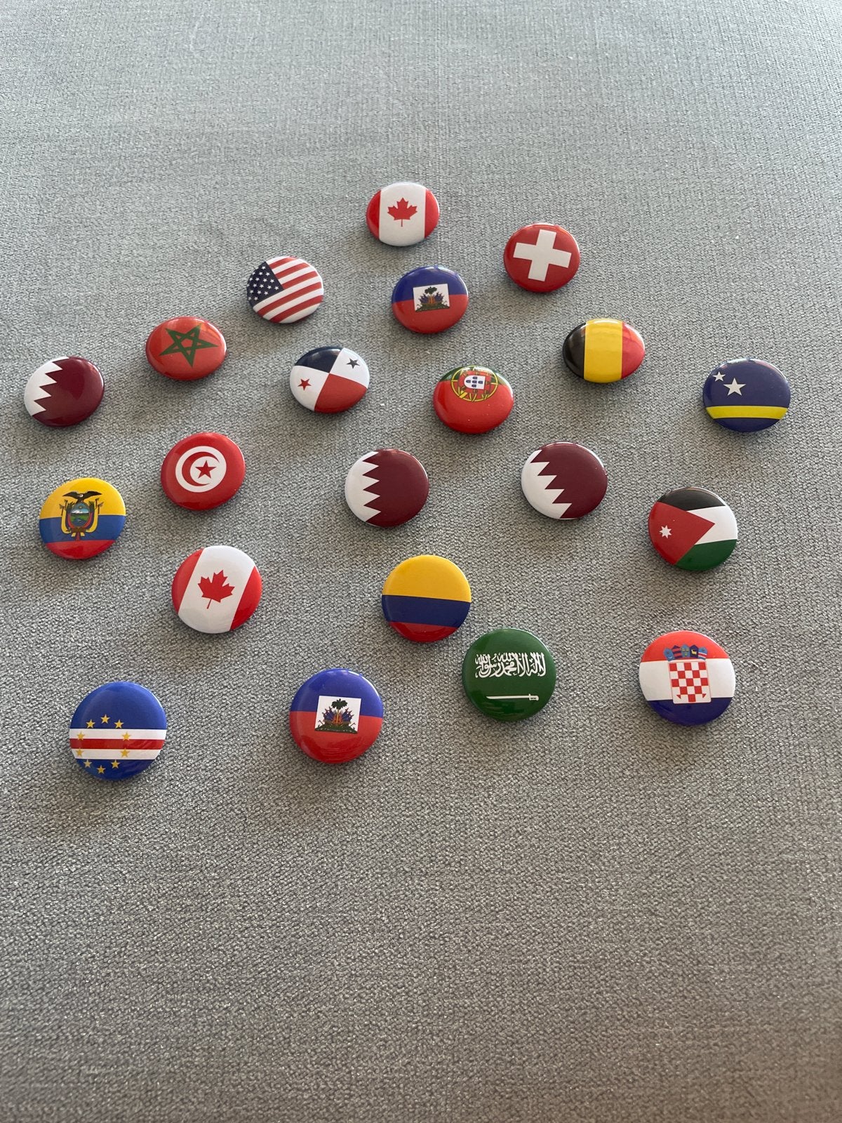 WK Vlaggen Buttons - Deelnemende Landen, Ophalen of Verzenden, Nieuw, Sport, Button