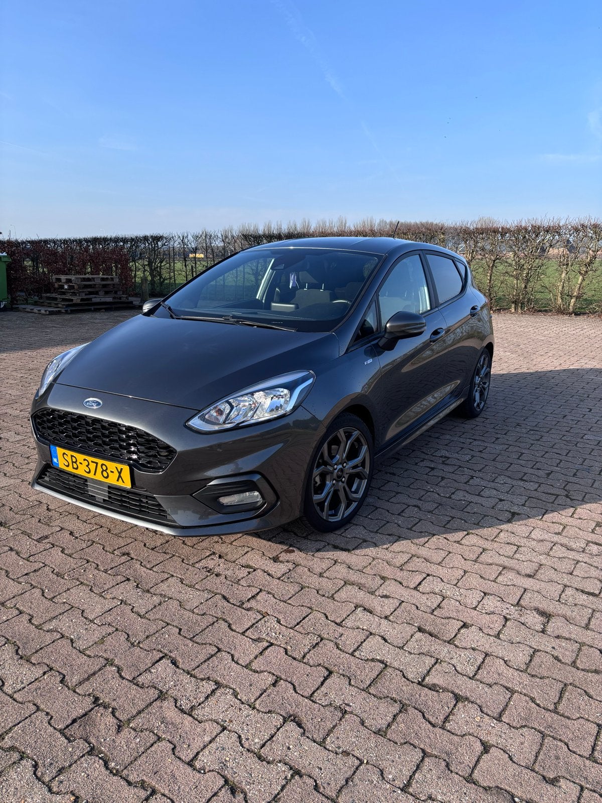 Ford Fiësta 1.0 Ecoboost 100pk 5dr 2018 Grijs, Auto's, Voorwielaandrijving, 1063 kg, Origineel Nederlands, Handgeschakeld