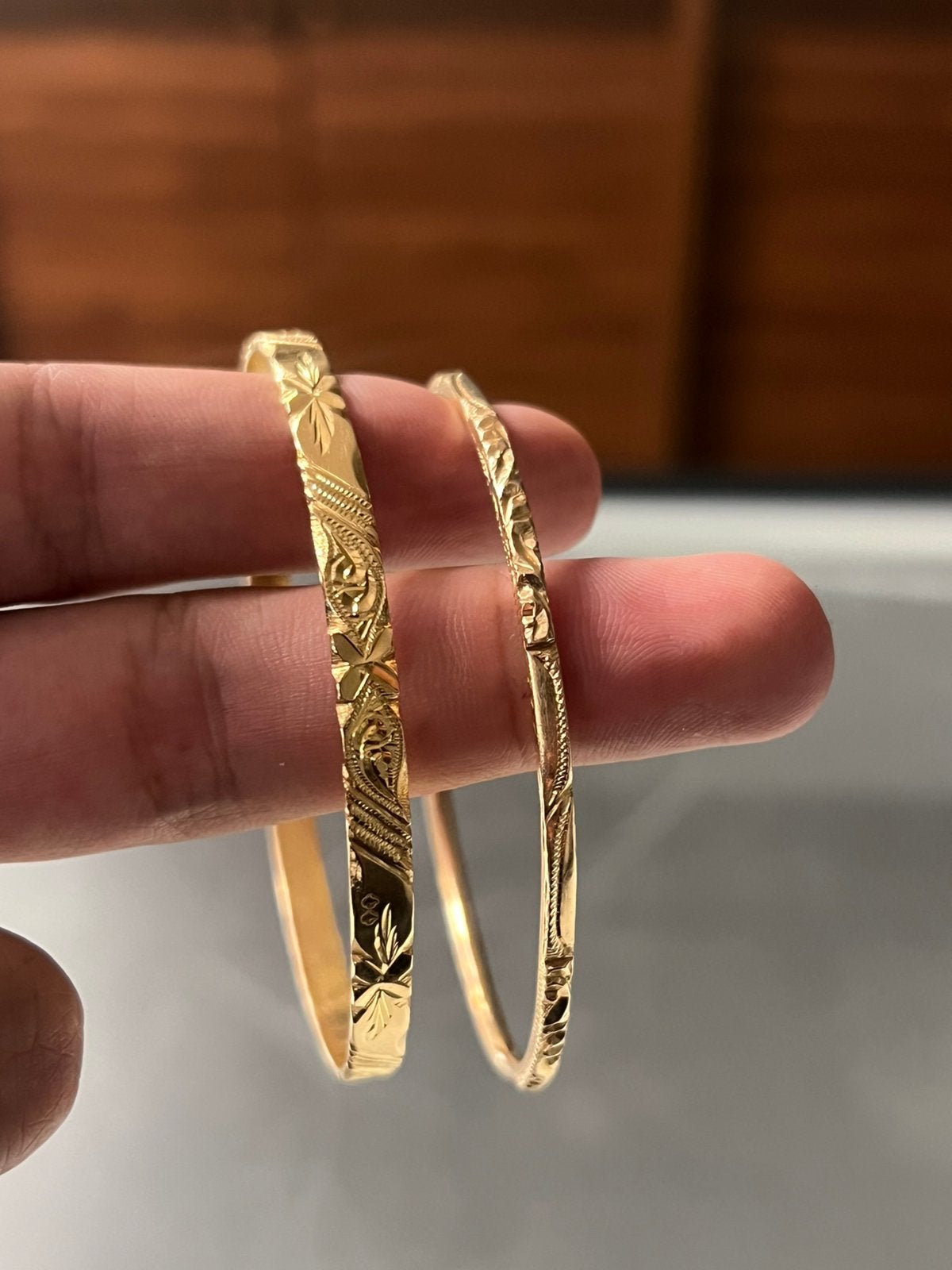 18 karaat gouden armbanden massief Marokkaans, Ophalen of Verzenden, Zo goed als nieuw, Goud