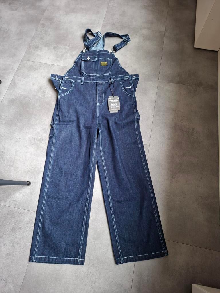 Heren jeans tuinbroek, Ophalen of Verzenden, Nieuw, Blauw