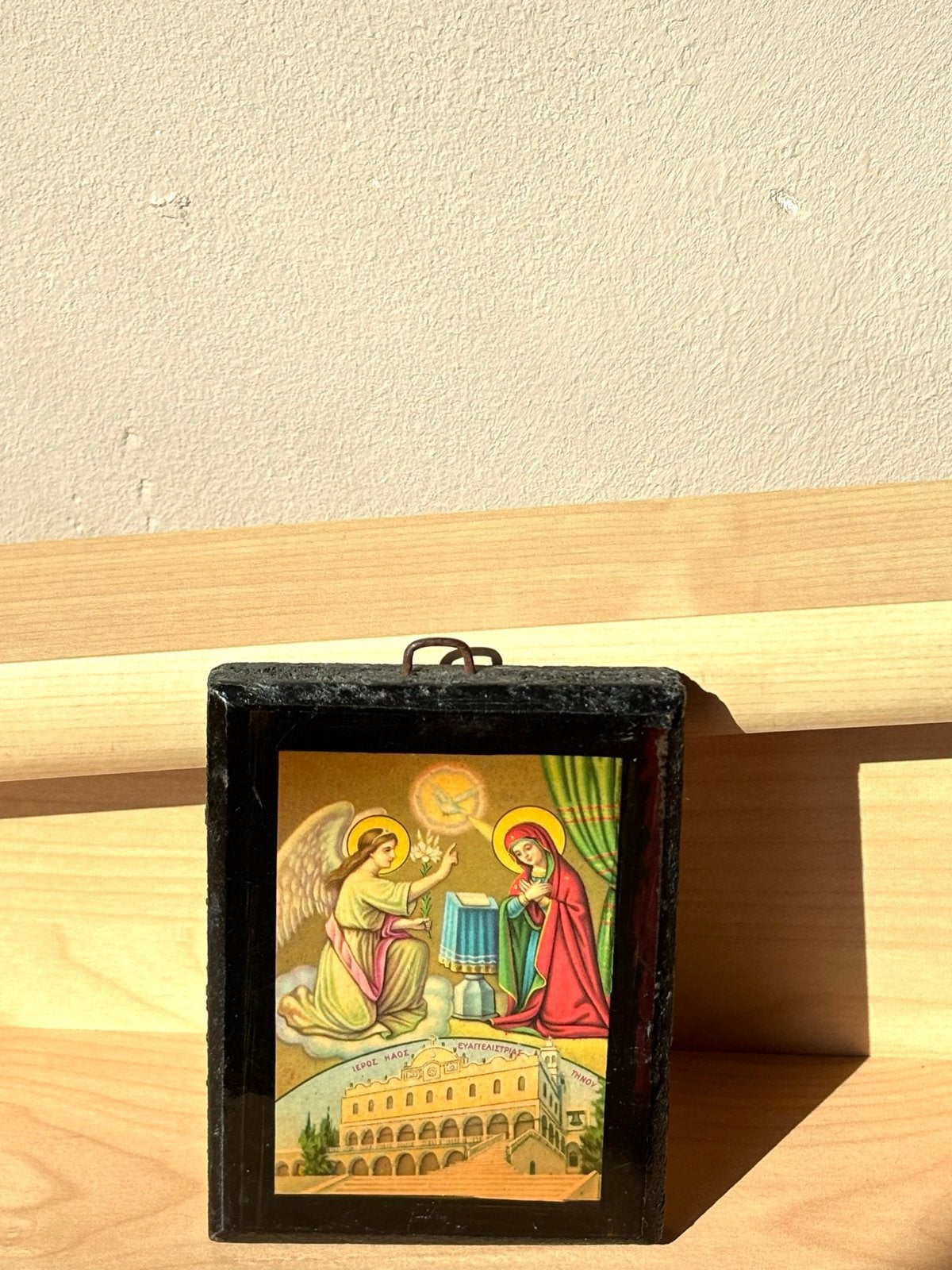 Antieke Griekse Orthodoxe Annunciatie Icoon, Ophalen of Verzenden