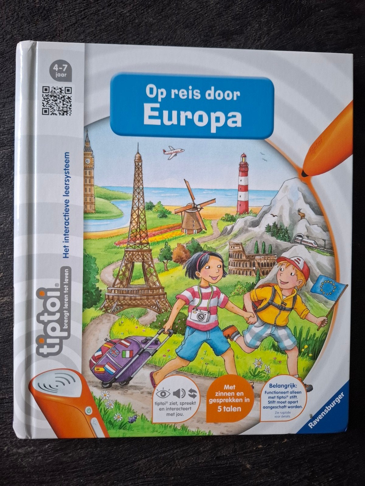Tiptoi - Op reis door Europa, Kinderen en Baby's, Speelgoed | Educatief en Creatief, Ophalen of Verzenden, Zo goed als nieuw, Ontdekken