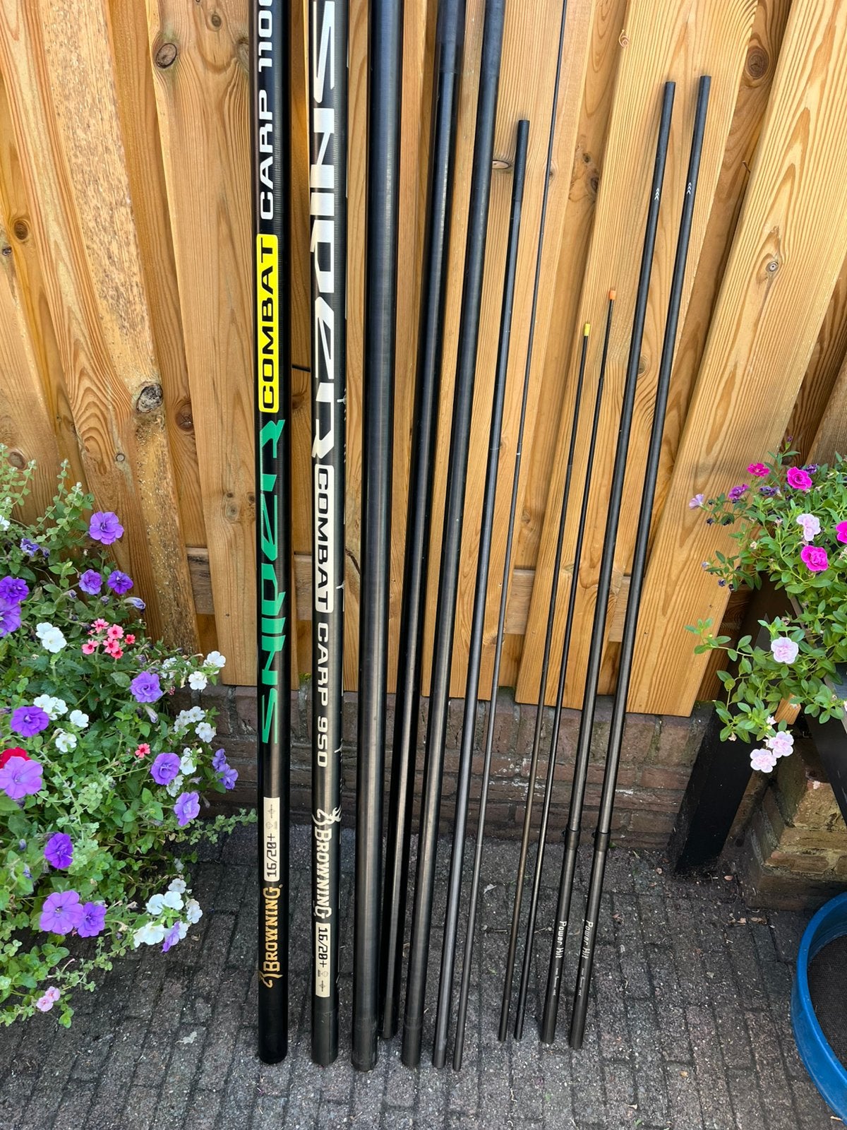 Browning Snyper Combat Carp 11 M met power topsets, Ophalen, Zo goed als nieuw, Vaste hengel