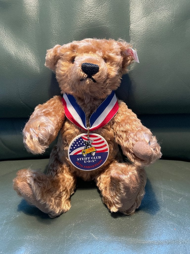 STEIFF TEDDYBEER SAMMI, Cinnamon 25 cm, Limited Club Ed. 97, Ophalen of Verzenden, Nieuw, Stoffen beer, Steiff
