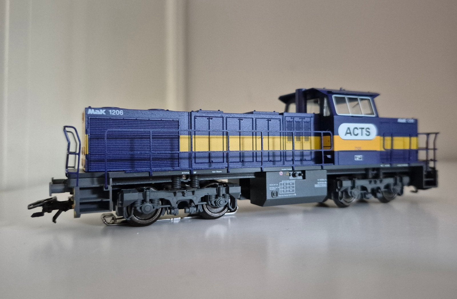 Märklin 37635 ACTS MAK mfx dieselloc  1206 nieuwstaat in ovp, Wisselstroom, Locomotief, Ophalen of Verzenden, Zo goed als nieuw