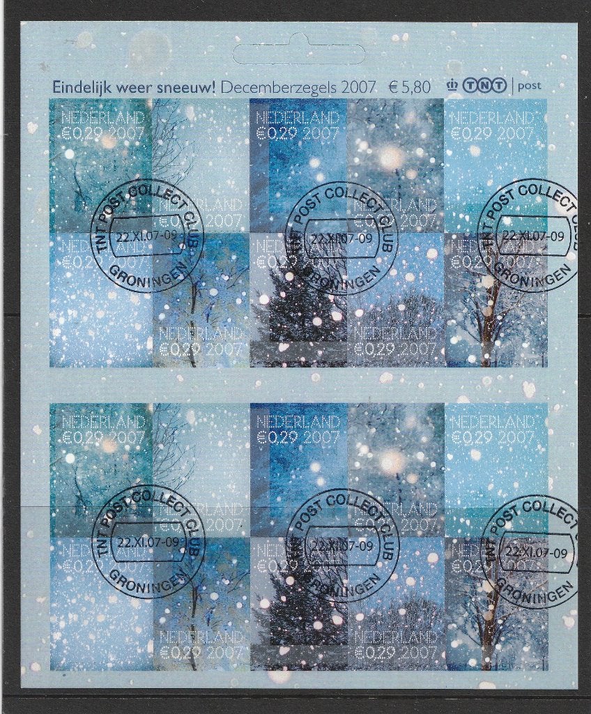 V2530/9 2007 Decemberzegels, Postzegels en Munten, Ophalen of Verzenden, Na 1940, Gestempeld