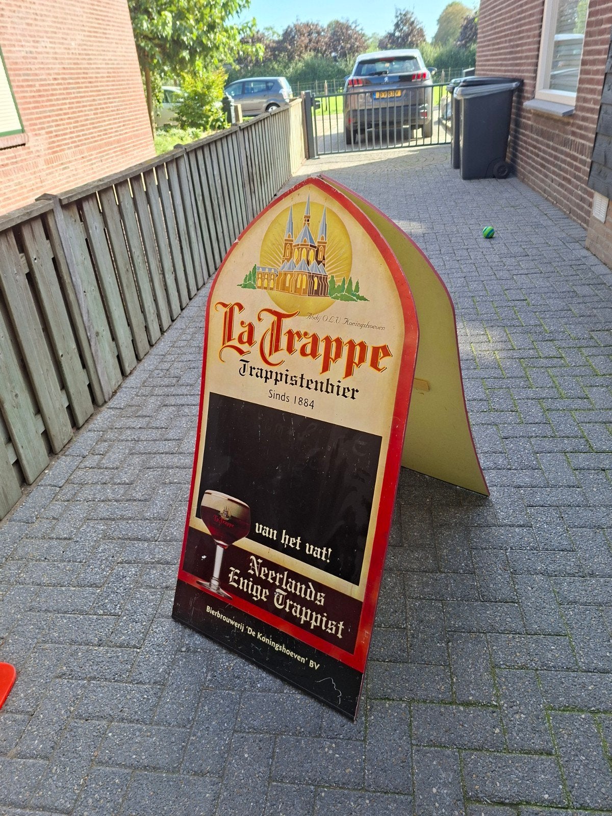 La Trappe Trappistenbier Reclamebord, Ophalen, Gebruikt, Reclamebord, Plaat of Schild, La Trappe