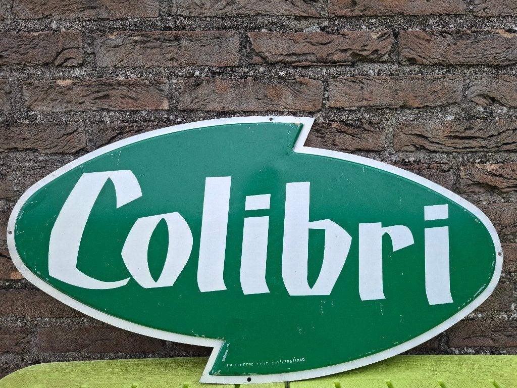Oude reclamebord Colibri limonade van 1960, Ophalen of Verzenden, Nieuw, Reclamebord