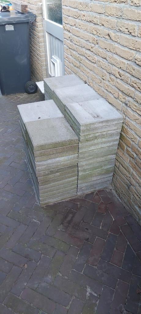 Tegels 30x30 100 stuks, Tuin en Terras, Tegels en Klinkers, Ophalen, Gebruikt, Beton, Terrastegels