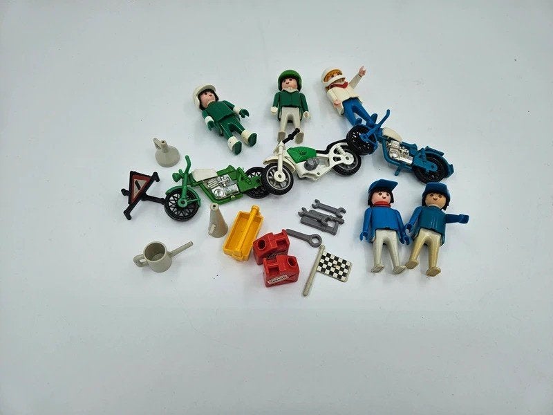 Playmobil 3208 – Motorfietsen / Racemotoren (1976), Kinderen en Baby's, Speelgoed | Playmobil, Ophalen of Verzenden, Gebruikt