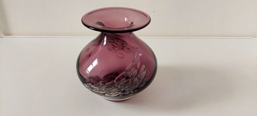 Vintage Schott Zwiesel glazen vaas Florida Heinrich, Ophalen of Verzenden