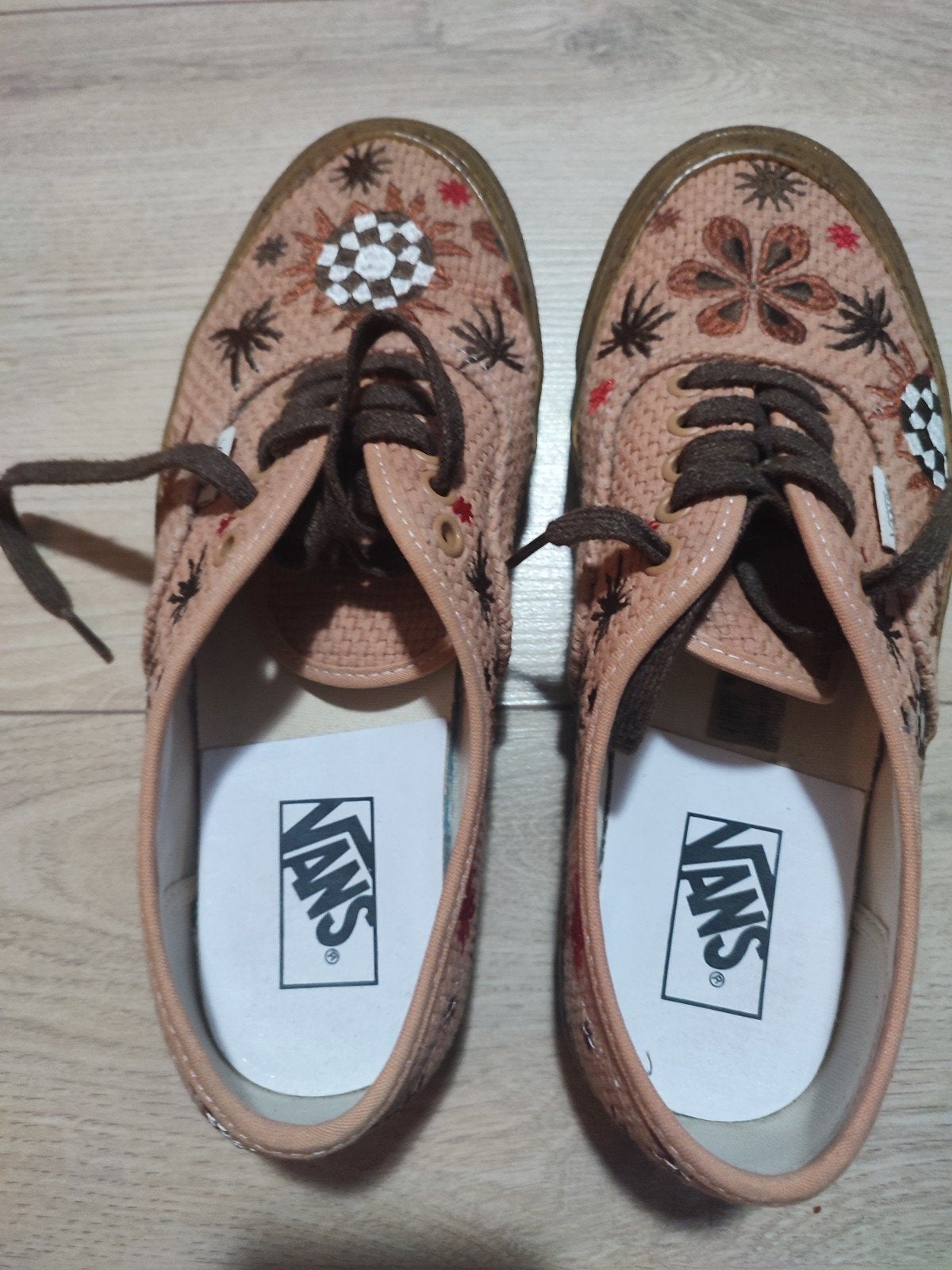 Funky unique Vans schoenen, 40.5 maat, Oranje, Ophalen of Verzenden, Sneakers of Gympen, Gedragen