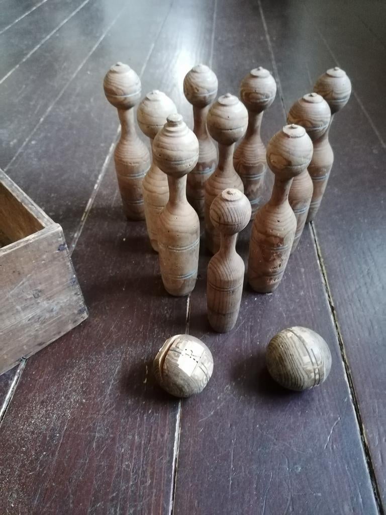 Antieke oud Hollandse kegel spel, Antiek en Kunst, Ophalen