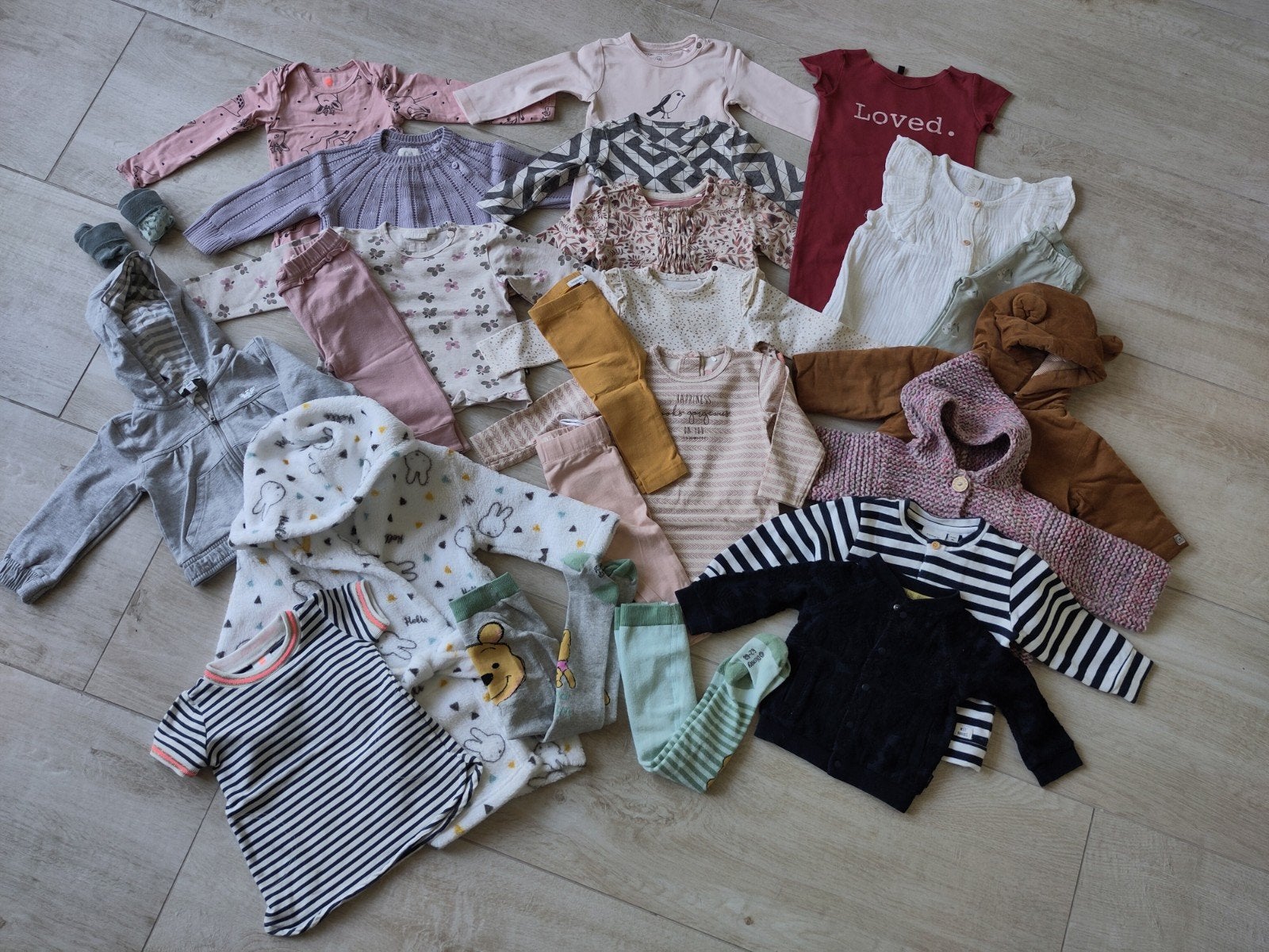 Kledingpakket meisje maat 62/68 H&M, Noppies, Zeeman, Hema, Ophalen of Verzenden, Zo goed als nieuw, Maat 62