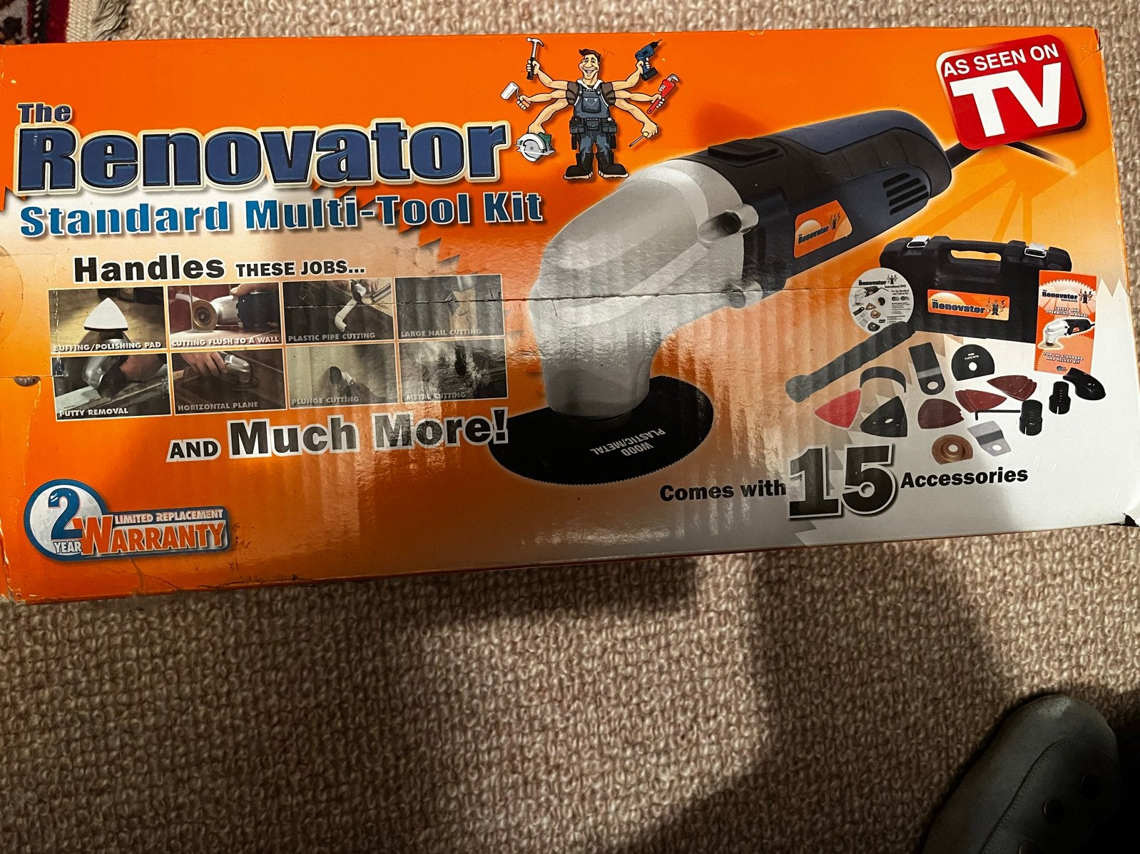 The Renovator Standard Multi-Tool Kit met accessoires, Ophalen of Verzenden, Gebruikt
