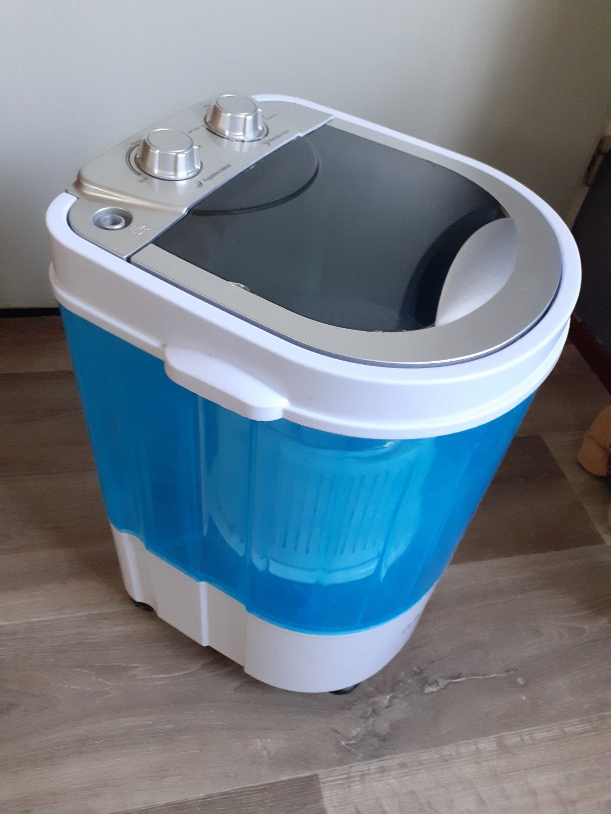 Compacte mini wasmachine met centrifuge 2 keer gebruikt H47, Ophalen, Zo goed als nieuw