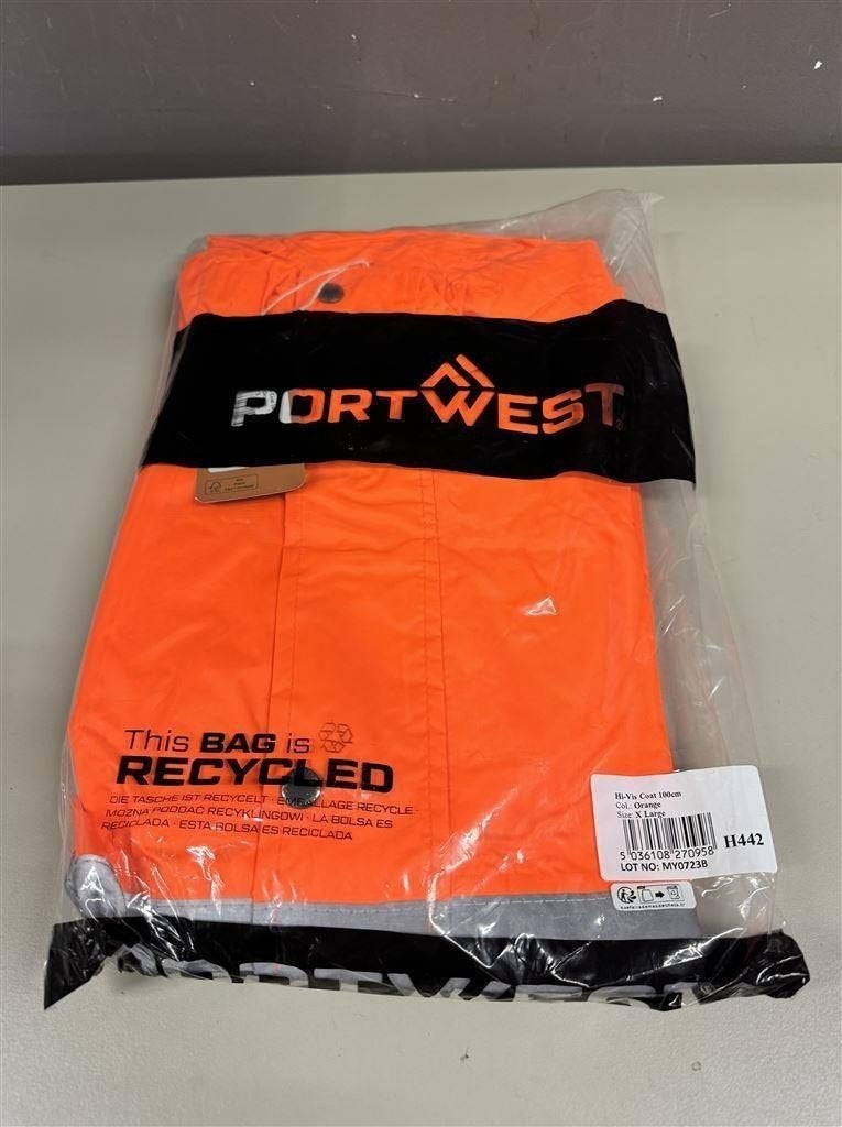 fluorescerende jas - Portwest Hi vis regenjas H442 Oranje Ma, Ophalen of Verzenden, Nieuw, Oranje