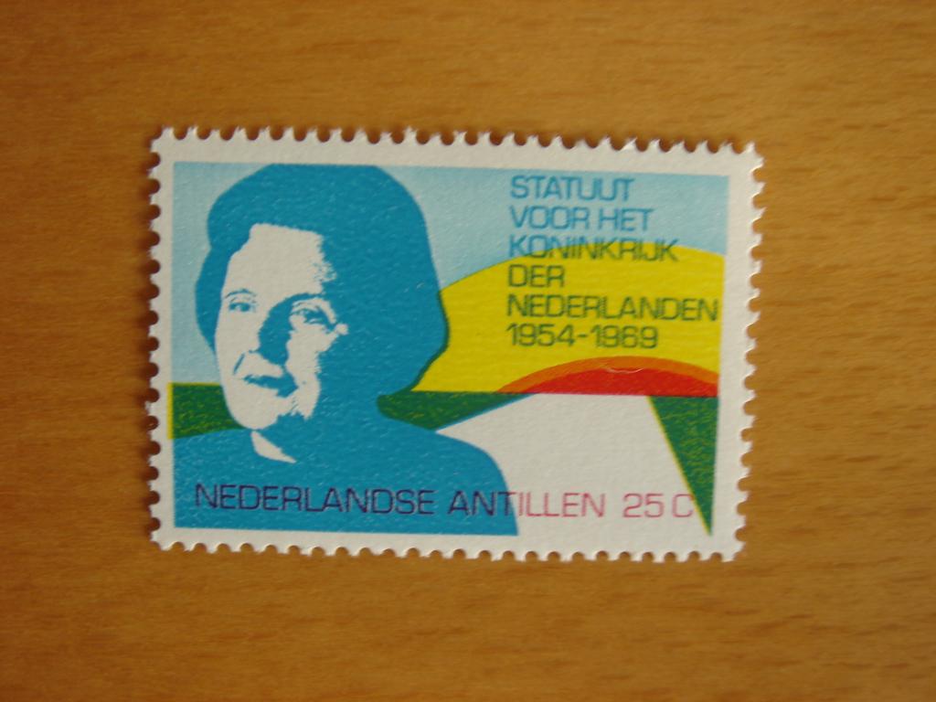 Ned. Antillen 1969 NVPH 420 Koninkrijks Statuut, Postzegels en Munten, Postzegels | Nederlandse Antillen en Aruba, Ophalen of Verzenden