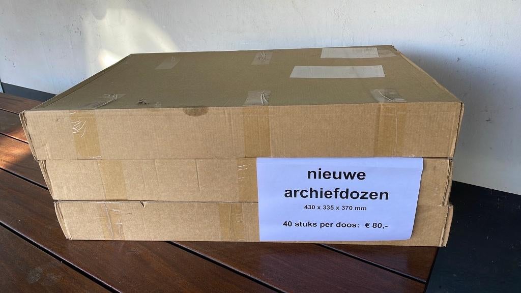archiefdozen 430 x 335 x 370 mm, Doe-het-zelf en Verbouw, Kratten en Dozen, Doos, Opvouwbaar, Minder dan 50 cm, Ophalen of Verzenden