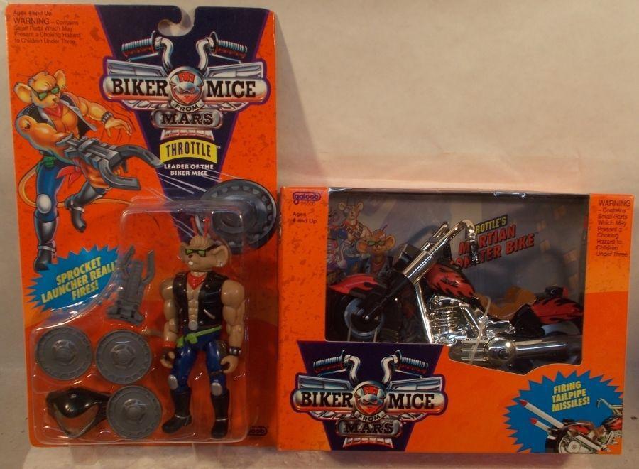 Biker Mice From Mars Set - Throttles & Martian Monster Bike, Verzamelen, Poppetjes en Figuurtjes, Ophalen of Verzenden, Nieuw