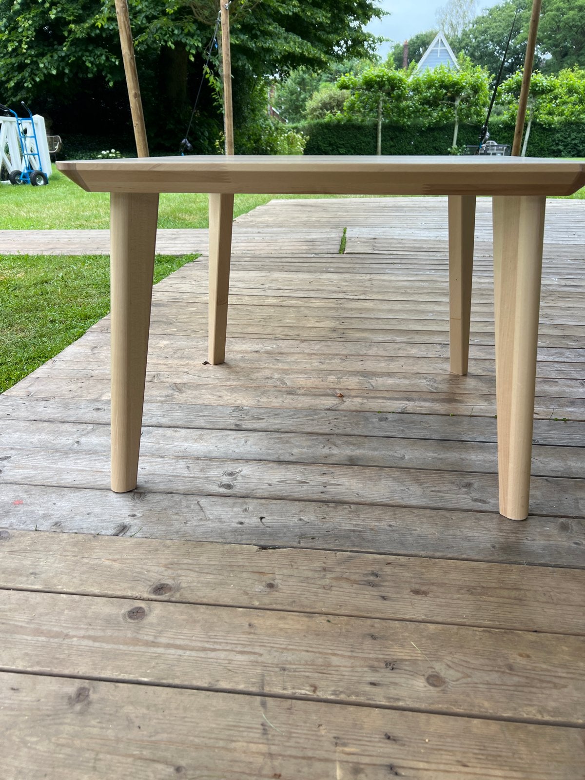 IKEA LISABO salon Tafel, essenfineer, 70x70x50, 50 tot 100 cm, Vierkant, Tot twee personen, Zo goed als nieuw
