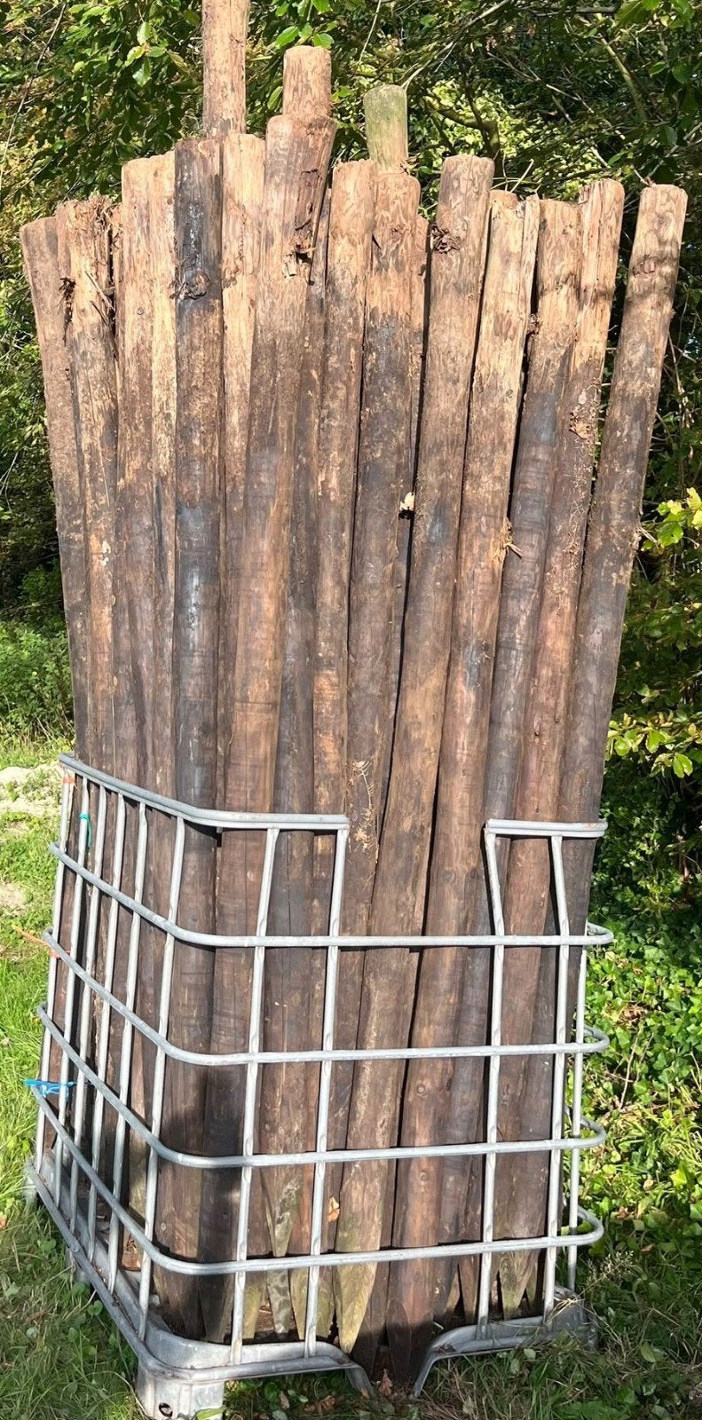 Houten palen voor afrastering of tuinprojecten, Ophalen of Verzenden, Gebruikt, 180 tot 250 cm, Palen