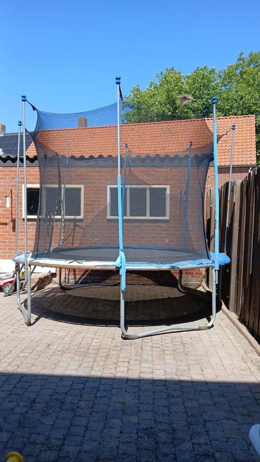te koop trampoline, Ophalen