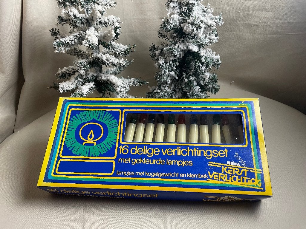 Oude gekleurde kerstboomverlichting Reactor 14V/3W, Diversen, Ophalen of Verzenden, Gebruikt