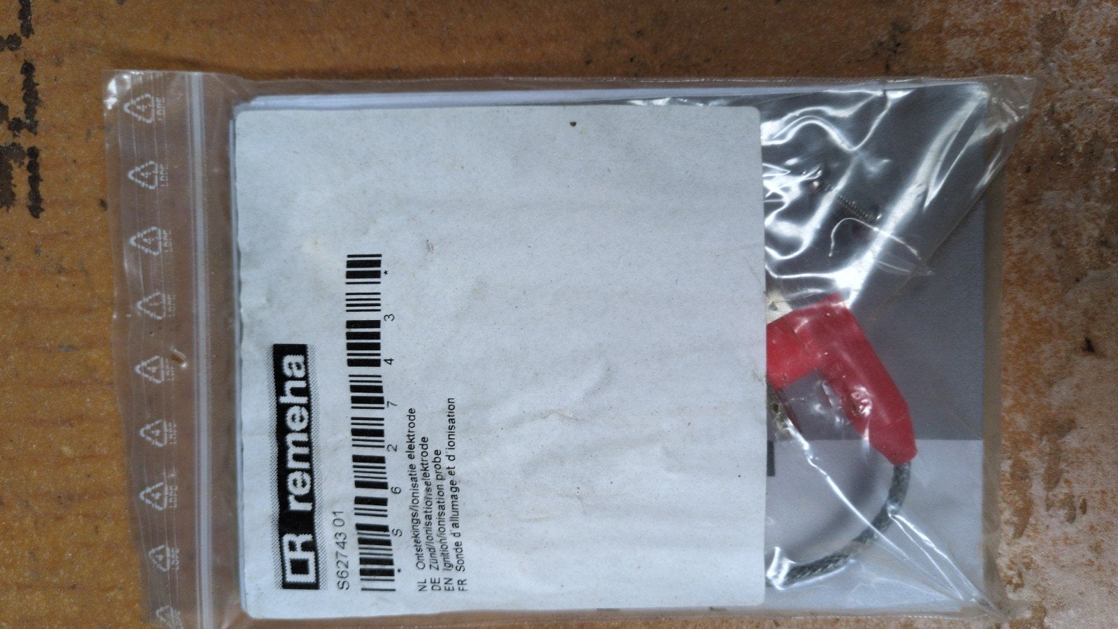 Remeha Ontstekings-/ionisatie-elektrode S62743 01, Ophalen of Verzenden, Nieuw